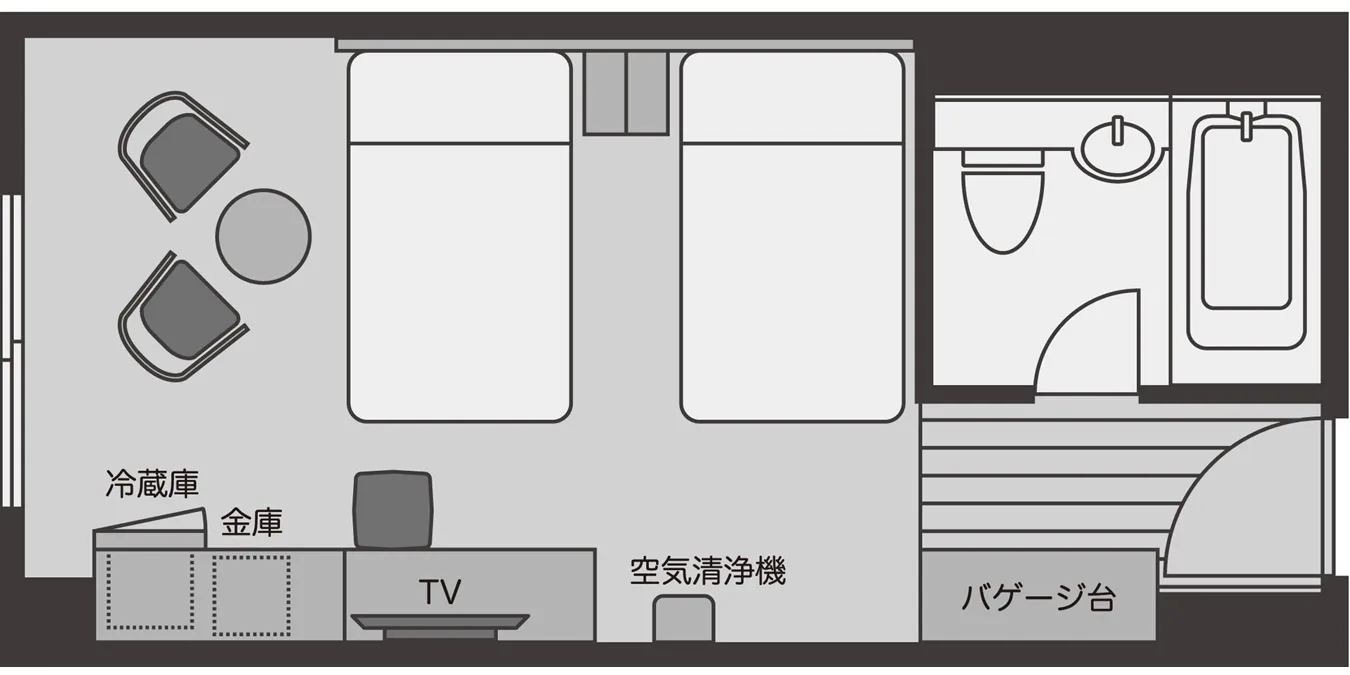 海景標準雙床房