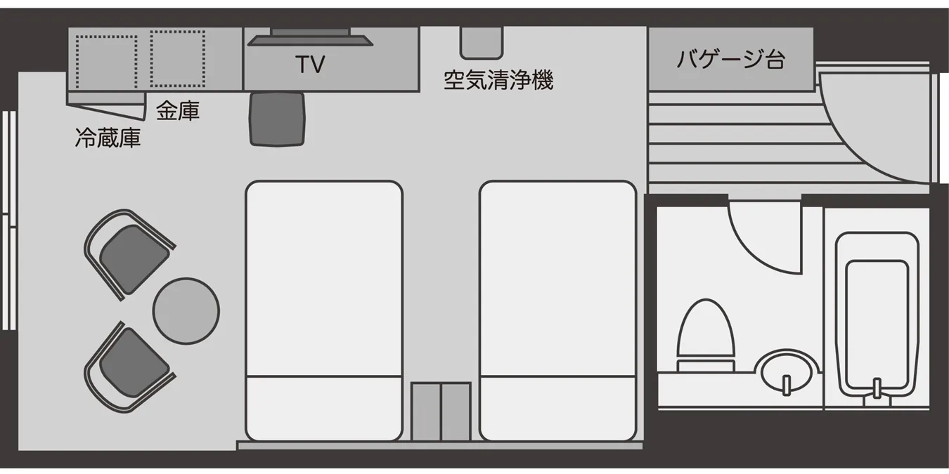 標準雙床房