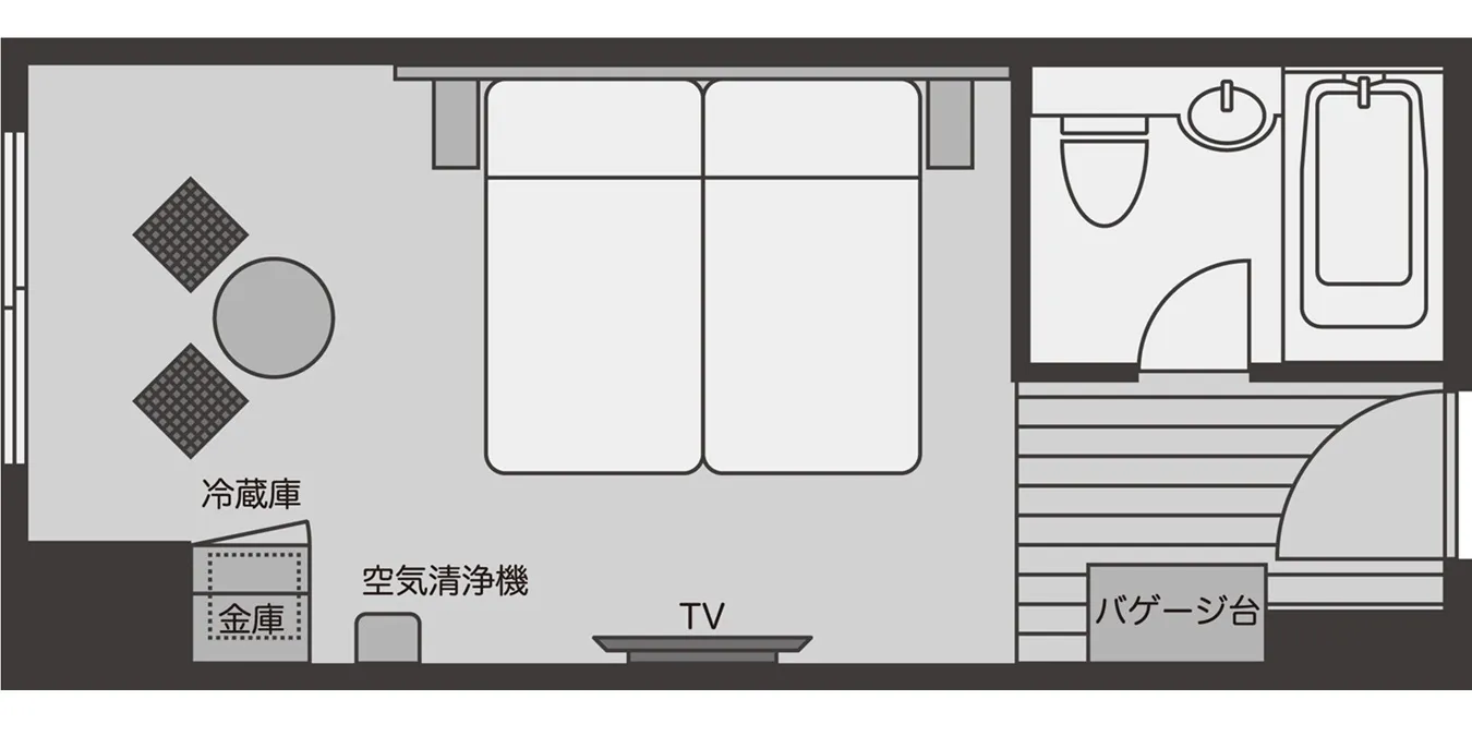 休閒雙床房