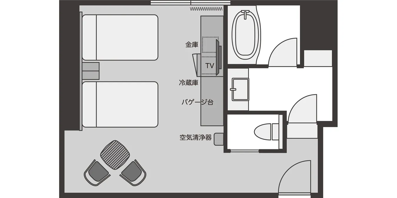 舒適雙床房