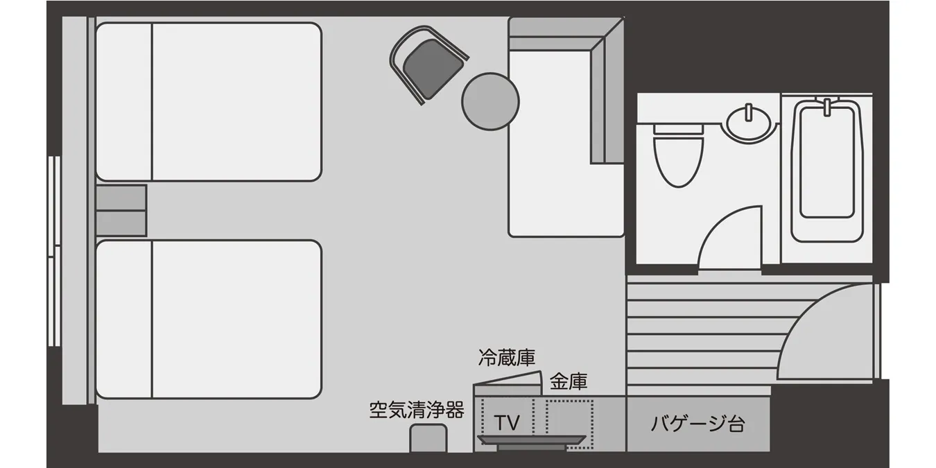 高級雙床房