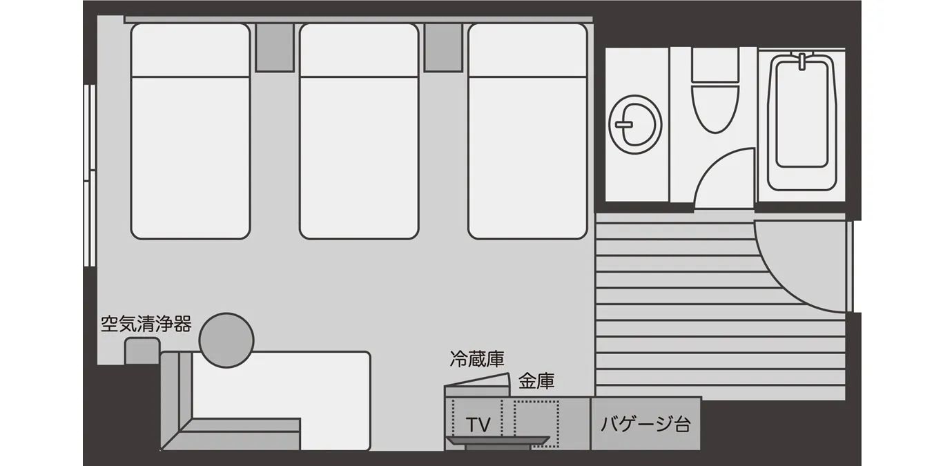 高級三人房