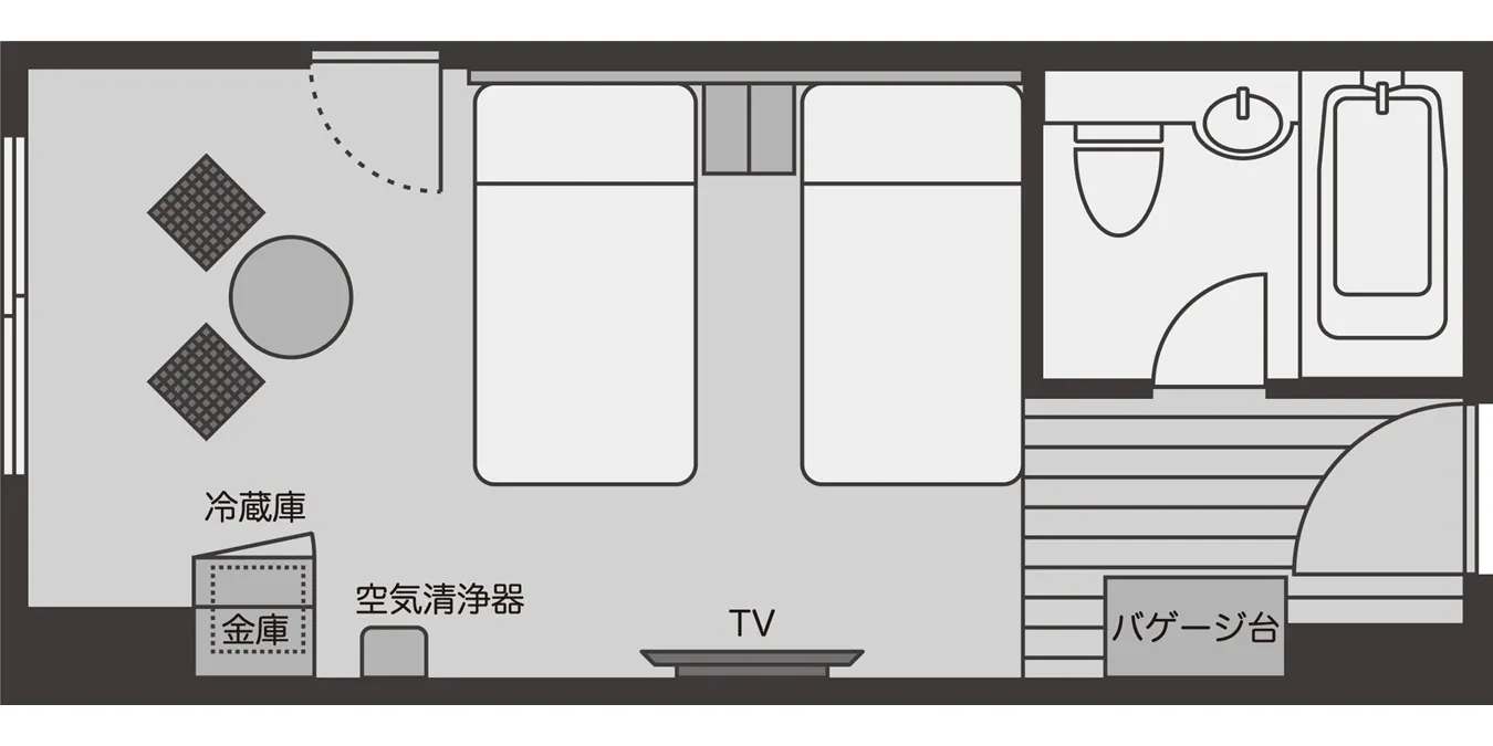 海景標準雙床房